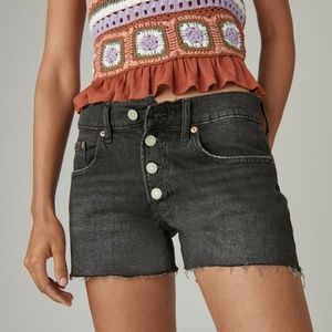 Lucky Brand Mid Rise Boy Short  Size 4/27 NWT
